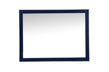 Elegant Decor, VM24836BL Aqua 48" x 36" Framed Rectangular Mirror in Blue