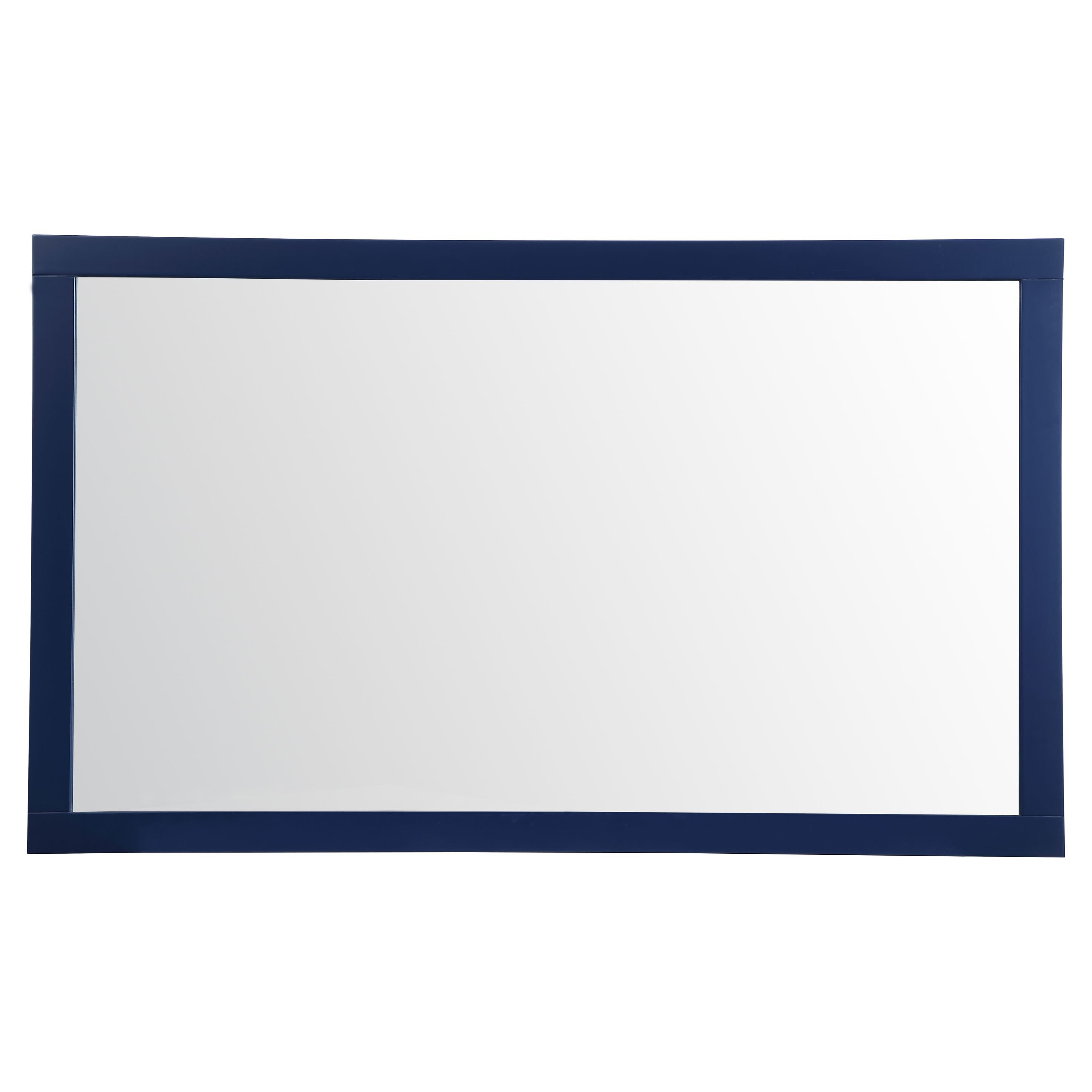 Elegant Decor, VM26036BL Aqua 60" x 36" Framed Rectangular Mirror in Blue