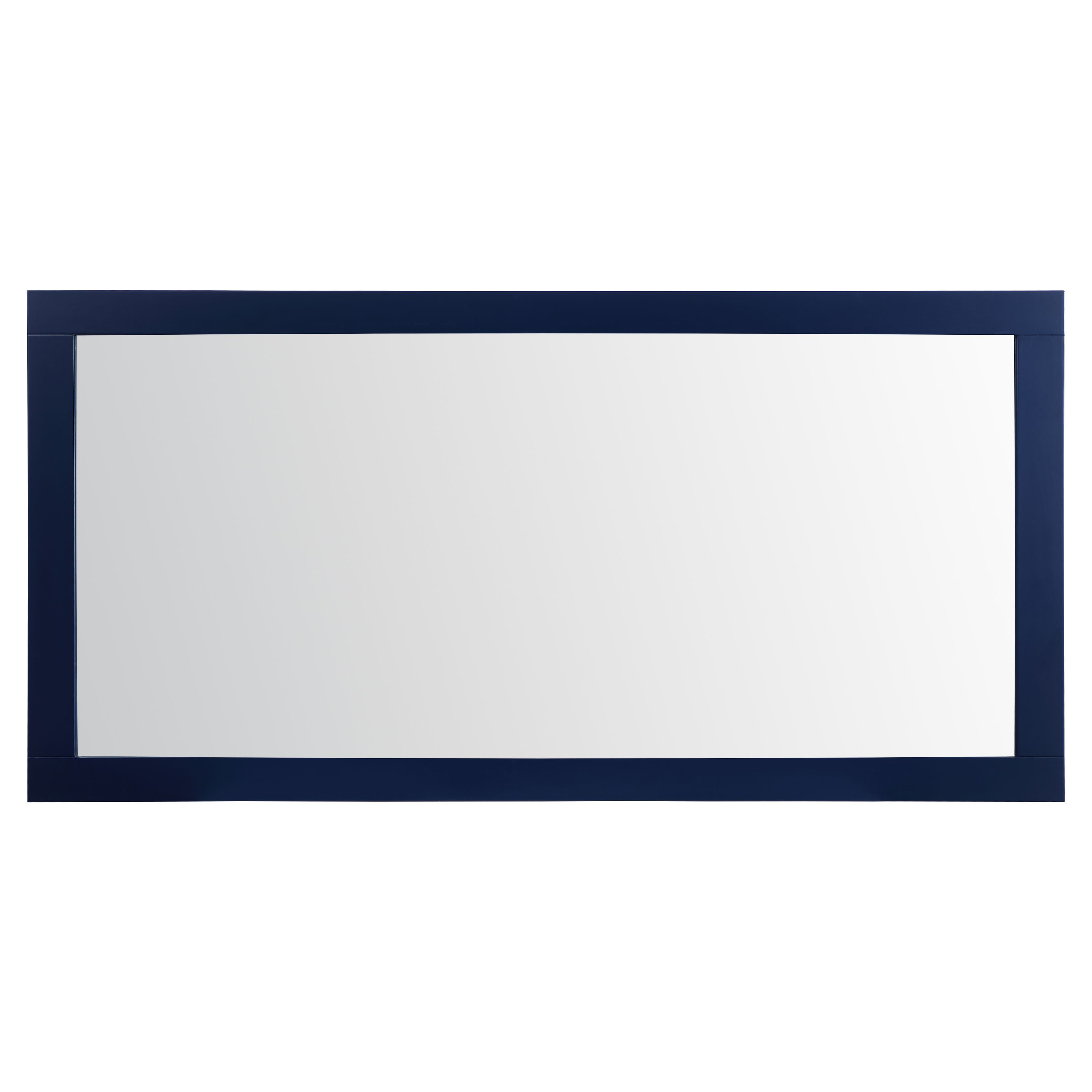 Elegant Decor, VM27236BL Aqua 72" x 36" Framed Rectangular Mirror in Blue