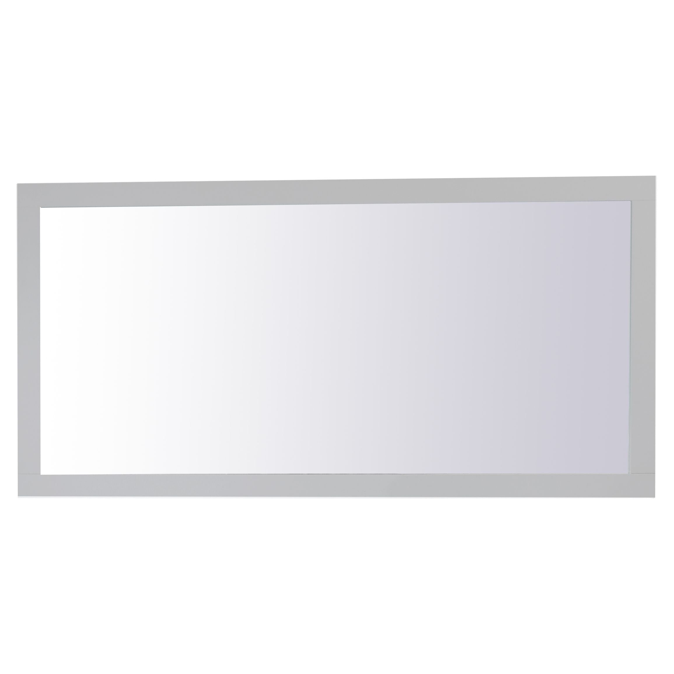 Elegant Decor, VM27236GR Aqua 72" x 36" Framed Rectangular Mirror in Grey